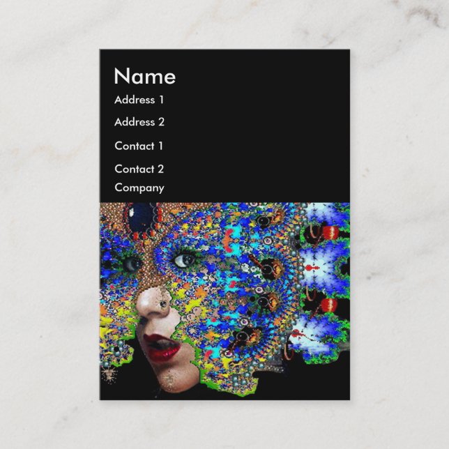 EPHEMERAL Beauty,Fashion,Cosmetics, Makeup Artist Business Card (Front)