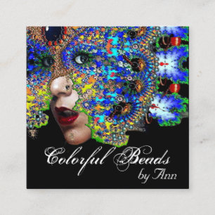 EPHEMERAL Beauty,Fashion,Cosmetics, Makeup Artist Square Business Card