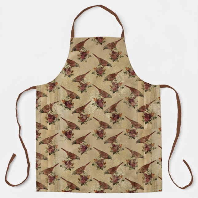 Ephemeral Birds Series Design Twelve  Apron (Front)