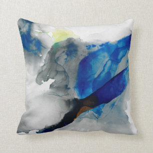 Ephemeral - Blue & Grey Cushion