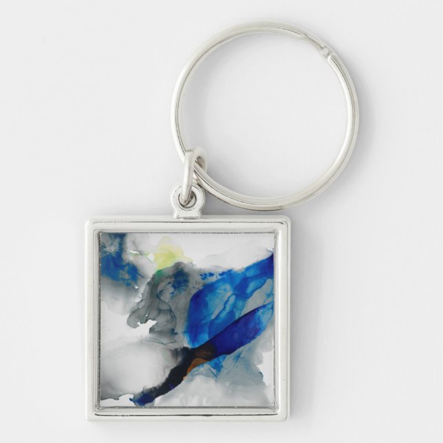 Ephemeral - Blue & Grey Key Ring (Front)