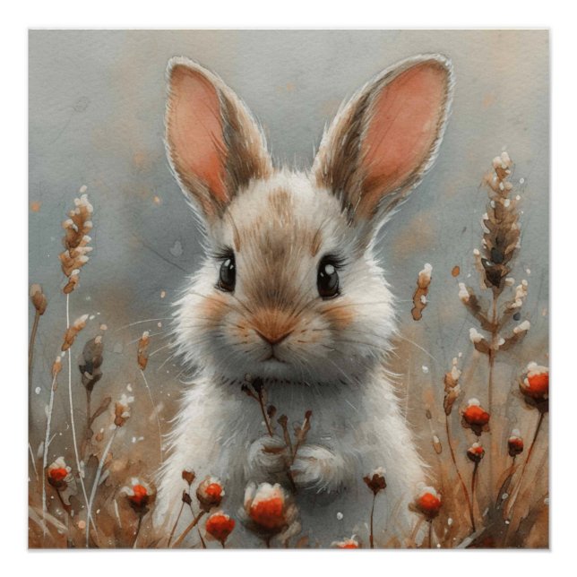 Ephemeral Ears: A Bit of Whimsy Bunny Poster (Front)