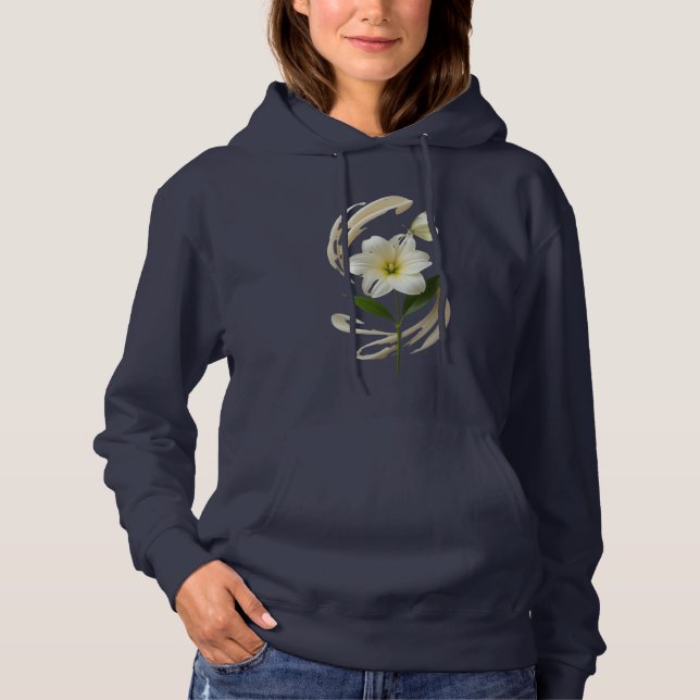 Ephemeral Grace Bloom and Drift Delicate Balance N Hoodie (Front)