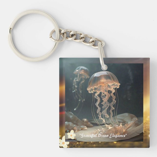 "Ephemeral Ocean Grace" Key Ring (Front)
