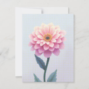 Ephemeral Petal Sketch Postcard