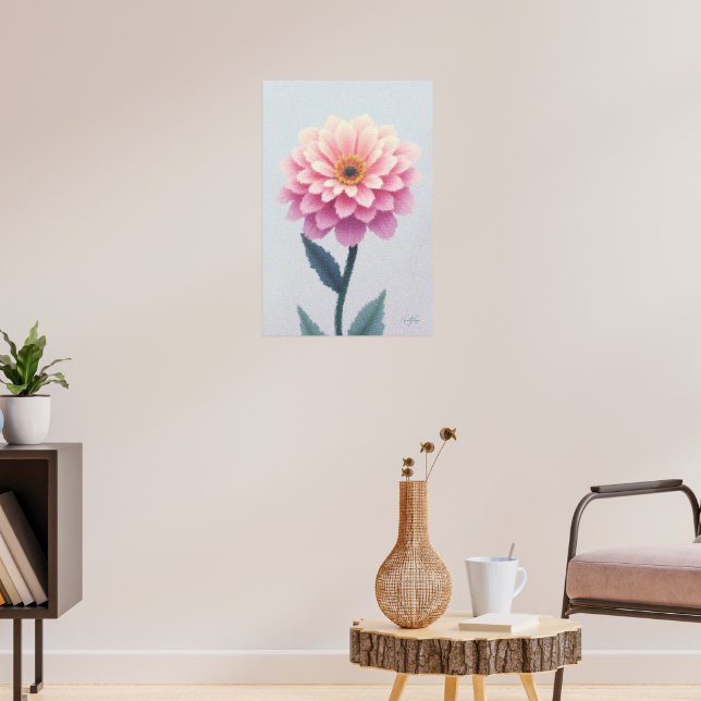 Ephemeral Petal Sketch Poster (Living Room 3)