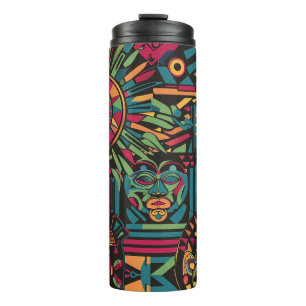 Ephemeral Sapphire "Eclipsed Suns and Pyramids" In Thermal Tumbler