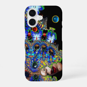 EPHEMERAL WOMAN / Colourful Fractal Mask,Gemstone iPhone 16 Case