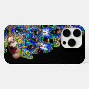 EPHEMERAL/ WOMAN WITH COLORFUL FRACTAL MASK iPhone 16 PRO CASE