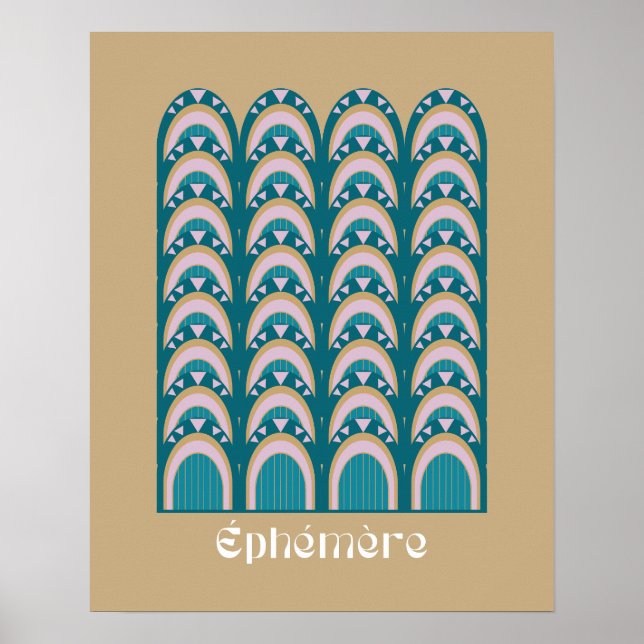 éphémère Art Deco style Poster (Front)