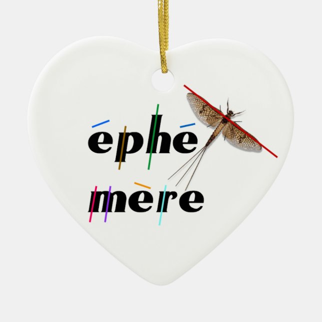 éphémère instantané ceramic ornament (Front)