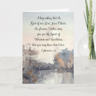 Ephesians 1:17 Spirit of Wisdom and Revelation Card