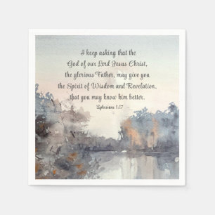Ephesians 1:17 Spirit of Wisdom and Revelation  Napkin