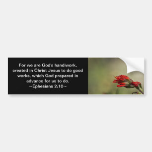 Ephesians 2:10 bumper sticker