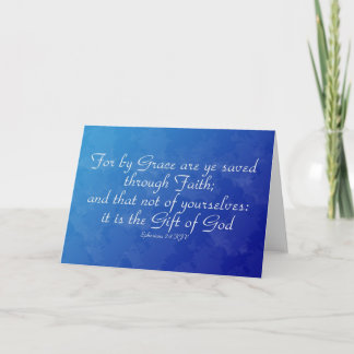 Ephesians 2:8 Inmate Greeting Card