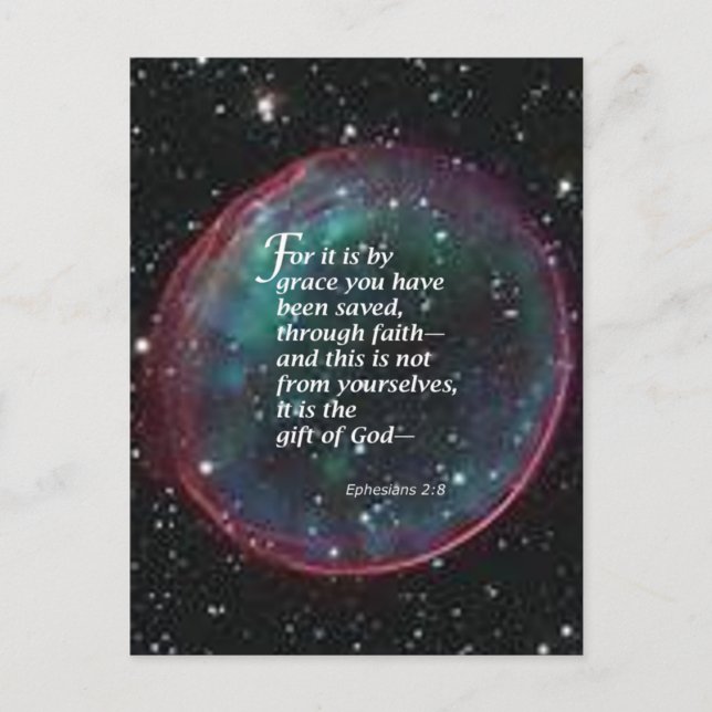 Ephesians 2:8 postcard (Front)