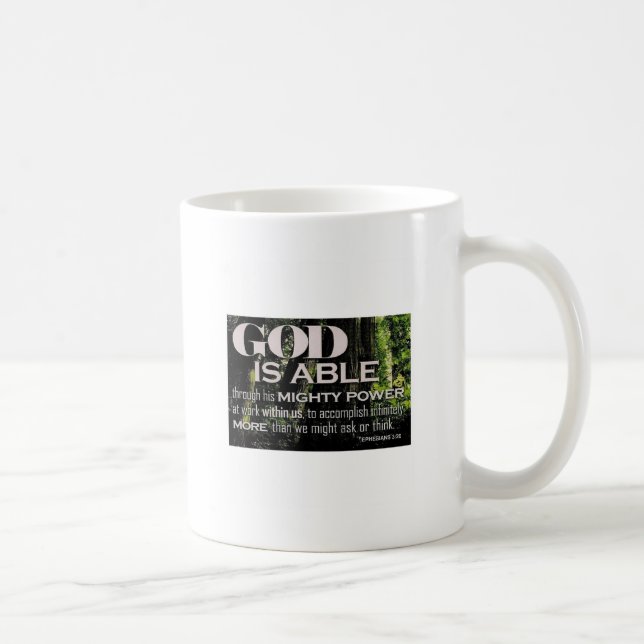 Ephesians 3:20 coffee mug (Right)
