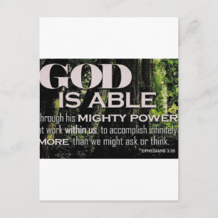 Ephesians 3:20 postcard