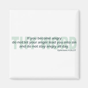 Ephesians 4: 26-27 magnet