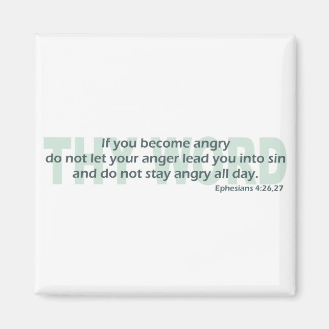 Ephesians 4: 26-27 magnet (Front)