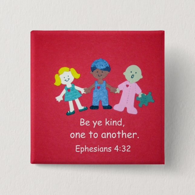 Ephesians 4:32 15 cm square badge (Front)