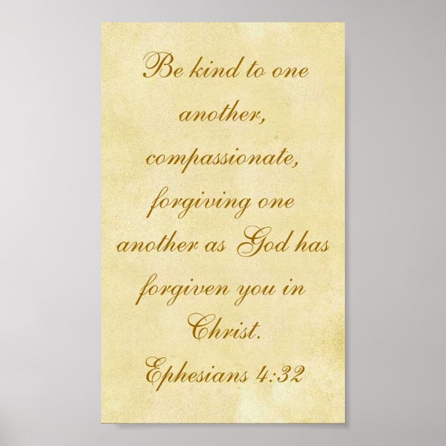 Ephesians 4:32 poster (Front)