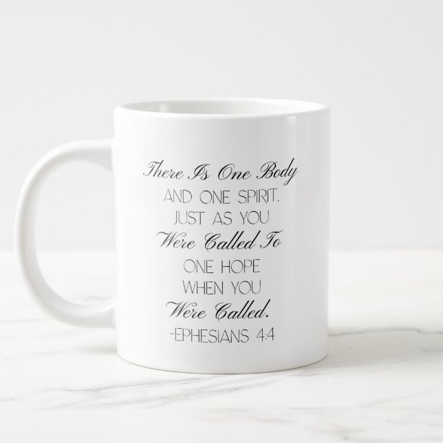 Ephesians 4:4 Hope Bible Verse Mug  (Left)