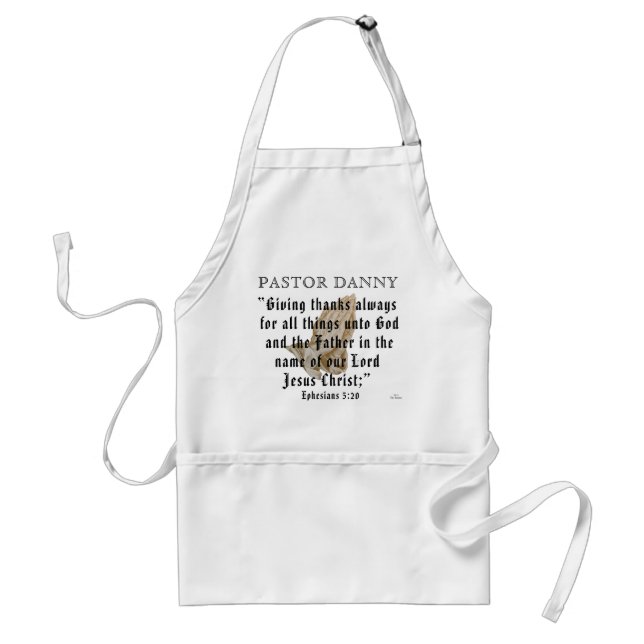 Ephesians 5:20 standard apron (Front)
