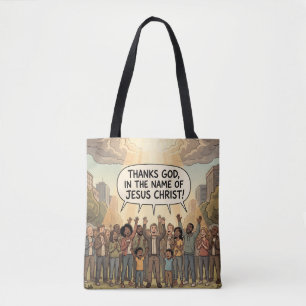 Ephesians 5:20 tote bag