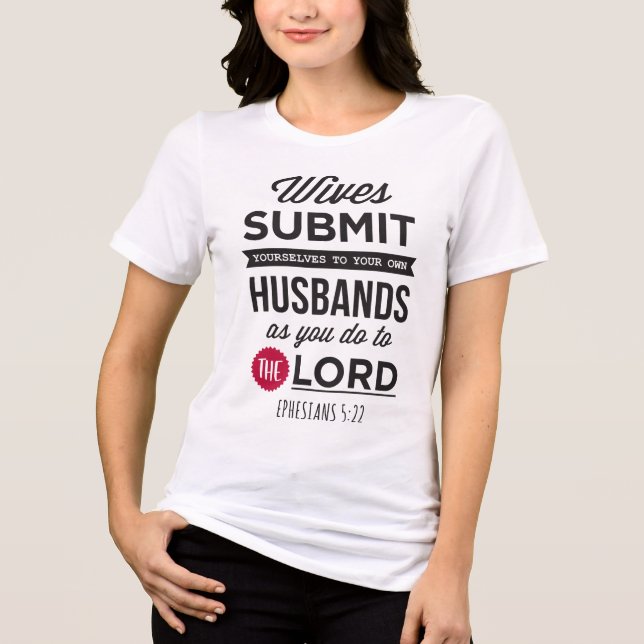 Ephesians 5:22 Tri-Blend shirt (Front)