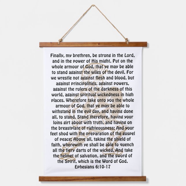 Ephesians 6:10-17 hanging tapestry (Front)