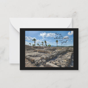 Ephesians 6:11 Flat Notecard