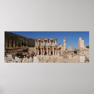 Ephesus Library Poster
