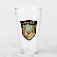 Ephesus Turkey Travel Art Vintage