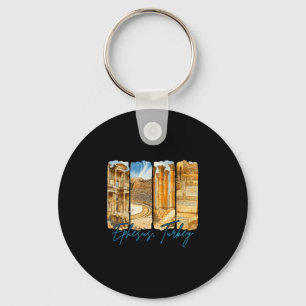 Ephesus Turkey Traveling Trip Brushstroke Souvenir Key Ring