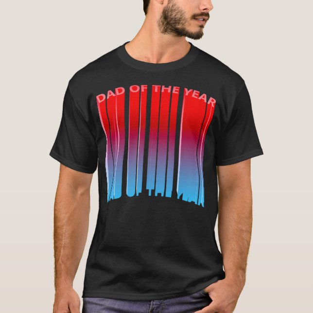 Epic 3D Dad of the Year Gradient T-Shirt (Front)