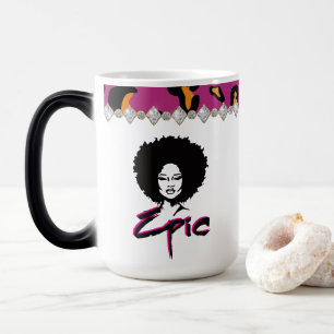 Epic African American Black Afro Woman Magic Mug