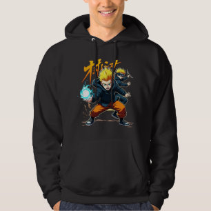 Epic Anime Warrior – Action-Packed Superpower Hoodie
