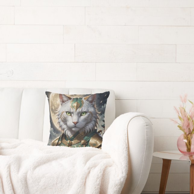 Epic Armoured Cat Warrior Cushion (Couch)