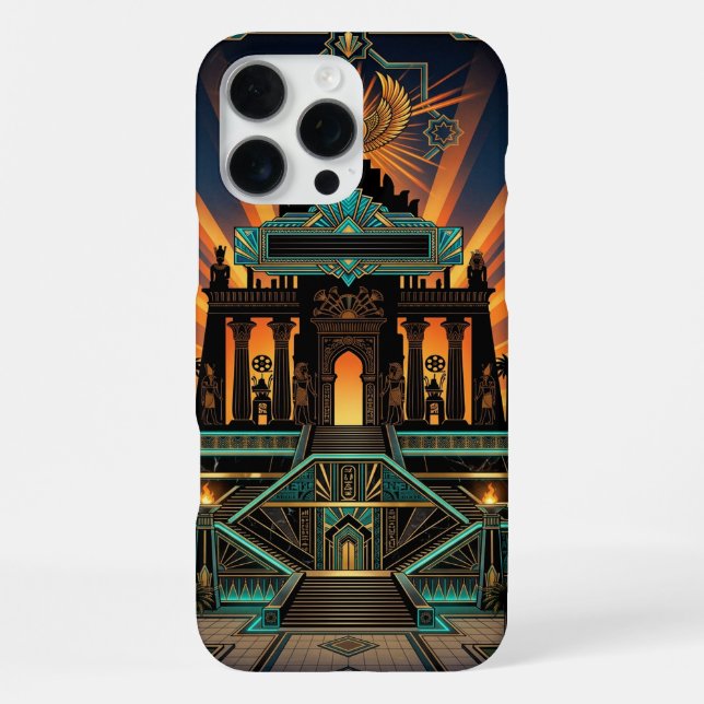Epic Art Deco iPhone 16 Pro Max Case  (Back)