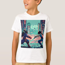 "Epic Battle: Gojo vs. Sukuna - Kids' T-Shirt Desi