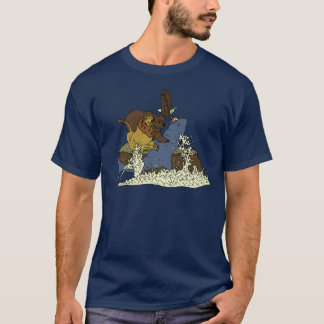 Epic Battle Shark vs Lion vs Bear vs Eagle T-Shirt