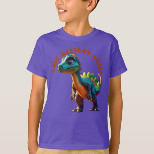 Epic Battles Await: Dinosaur Adventure  T-Shirt