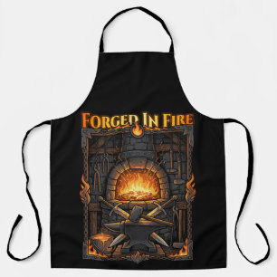 Epic Blacksmith Forge Anvil & Swords Fantasy Art Apron