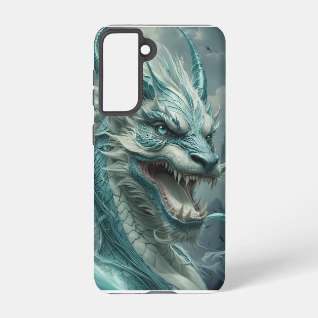 Epic Blue Storm Dragon  Samsung Galaxy S21 Case (Back)