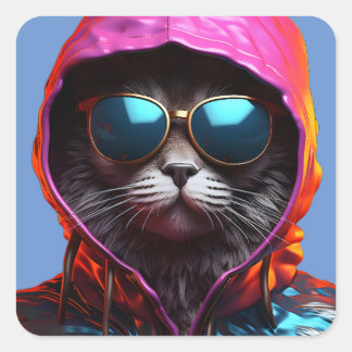 Epic Cat with Sunglasses Sticker