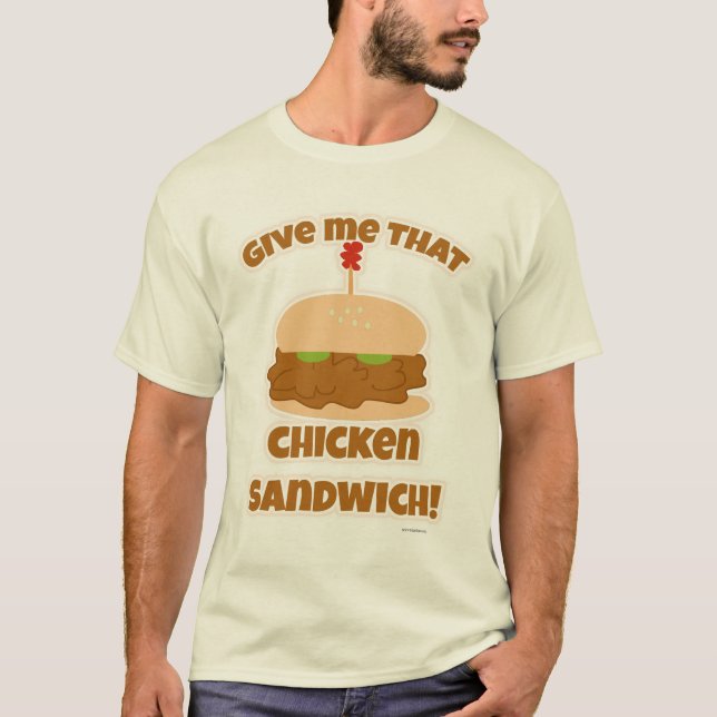 Epic Chicken Sandwich Love Slogan T-Shirt (Front)
