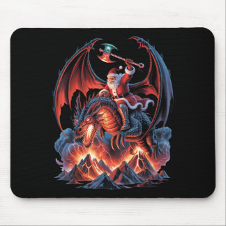 Epic Christmas Sodasy - Mmo Mystic Santa Riding Mouse Pad