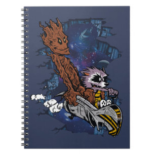 Epic Cosmic Adventure – Galactic Warrior and Rebel Notebook
