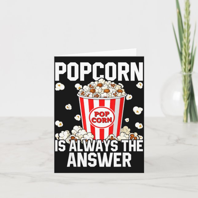 Epic Costume Popcorn Lover Corn Pop Card (Front)
